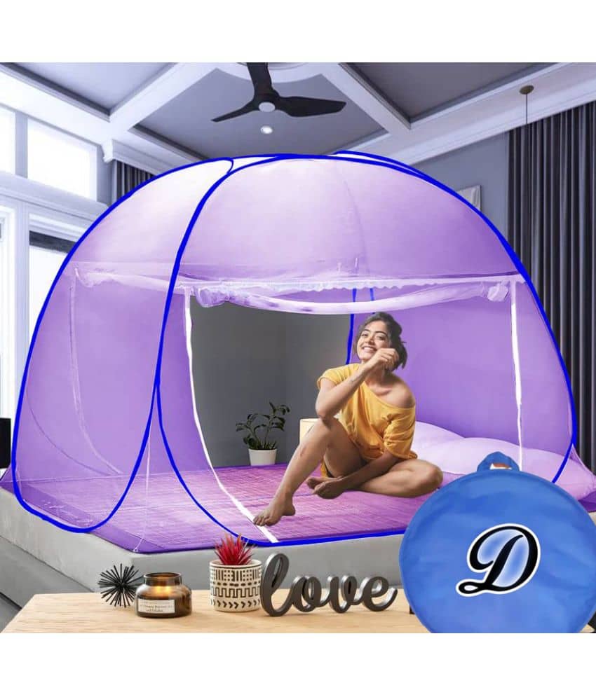 didhiti - White Polycotton Foldable Mosquito Net, Machardani ( Pack of 1 )