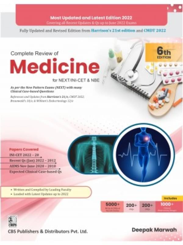     			Complete Review of Medicine for NEXT/INI-CET & NBE 6th Edition