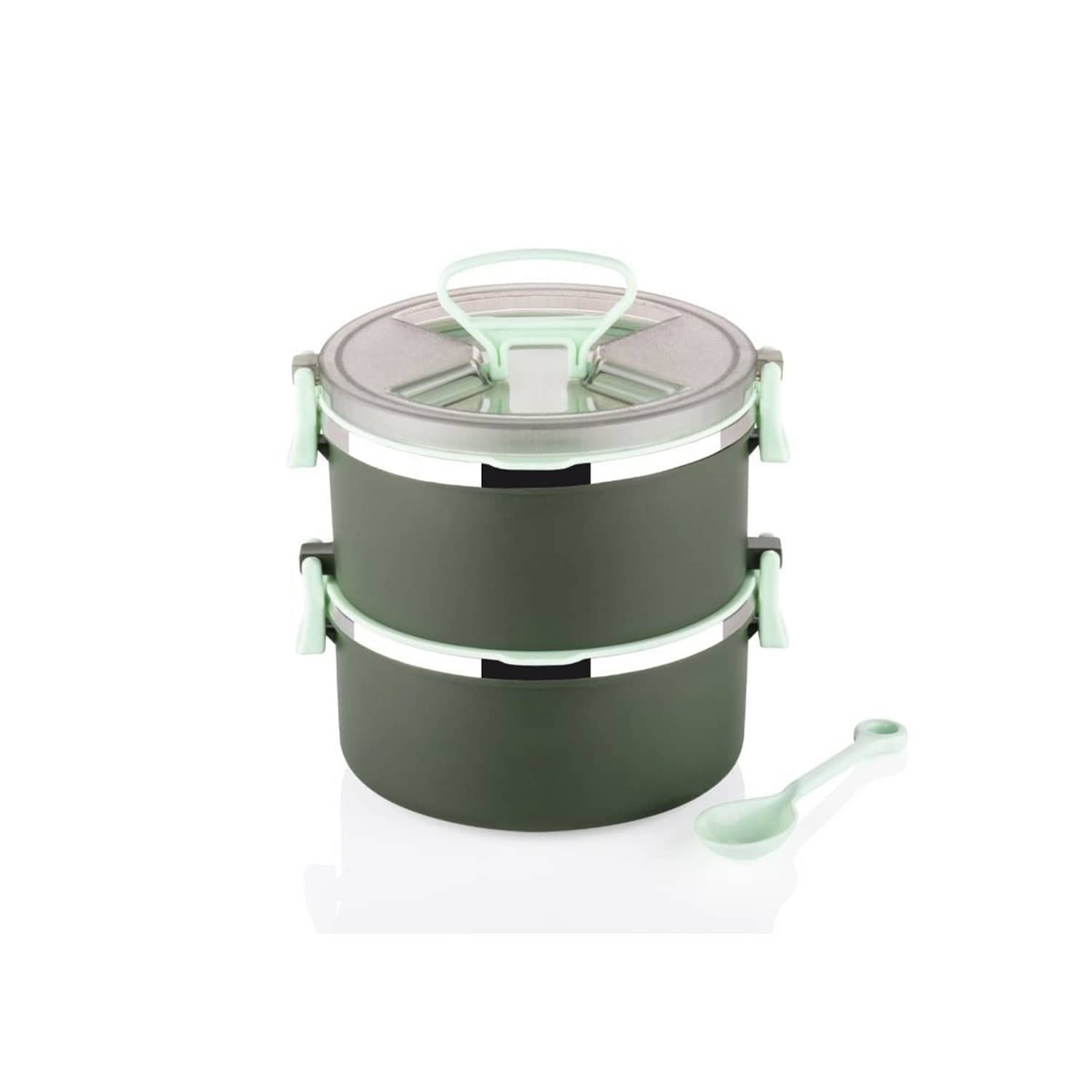 Dark Sun Kitchenware 2 Layer School/College/Office Stainless Steel Lunch Box 2 - Container ( Pack of 1 ) Dark Sun Kitchenware 2 Layer School/College/Office Stainless Steel Lunch Box 2 - Container ( Pack of 1 )