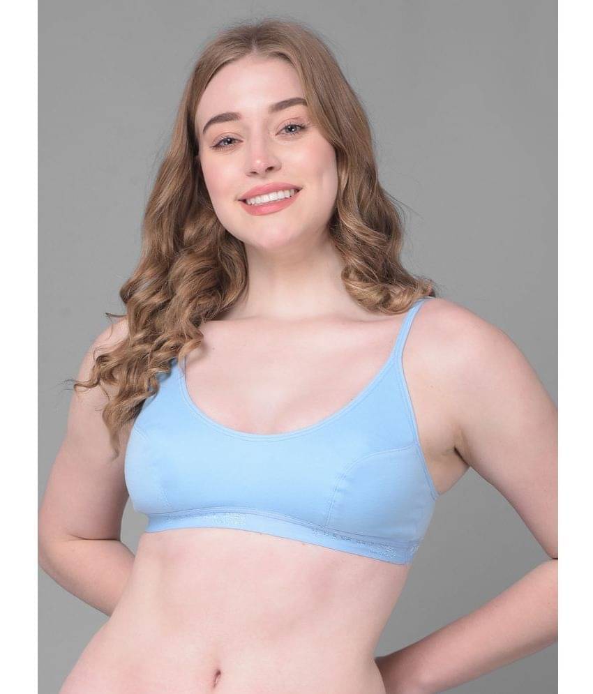Dollar Missy Blue Cotton Non Padded Women's Cami bra ( Pack of 1 ) Dollar Missy Blue Cotton Non Padded Women's Cami bra ( Pack of 1 )