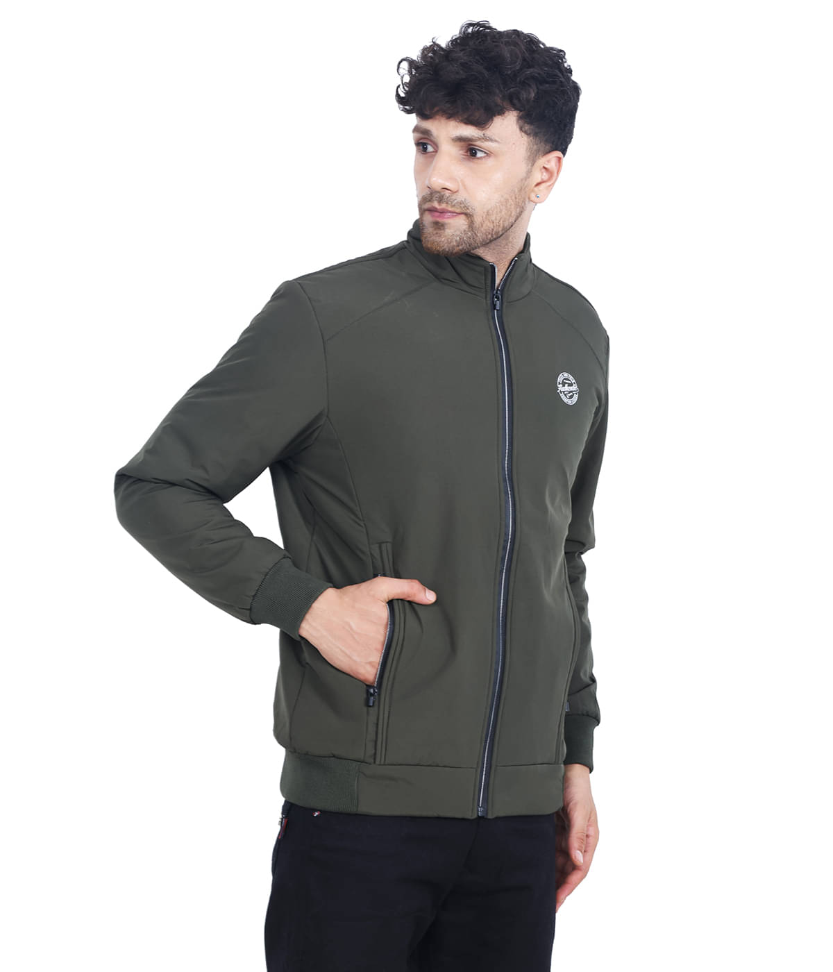     			Dollar Polyester Men's Casual Jacket - Green ( Pack of 1 )