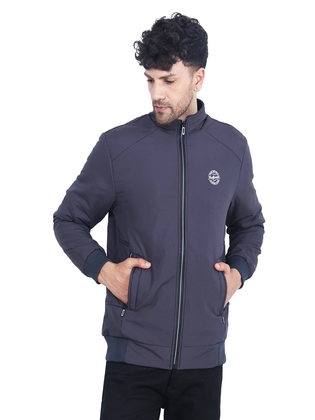     			Dollar Polyester Men's Casual Jacket - Grey ( Pack of 1 )