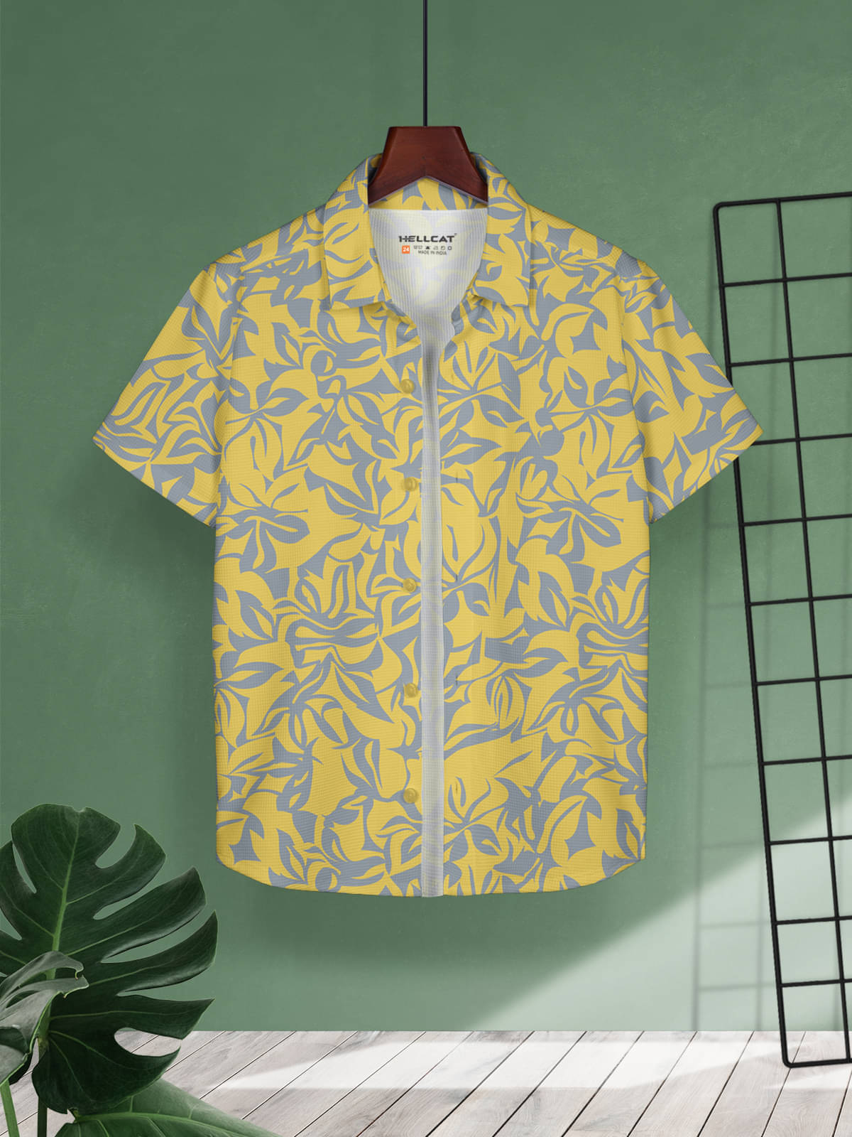     			HELLCAT Pack of 1 Boys Cotton Blend Shirt ( Yellow )