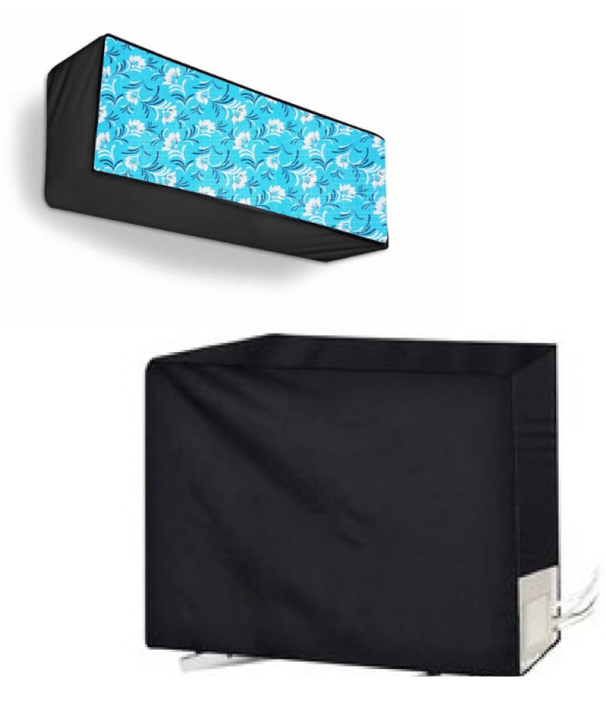 KALRA MAGIC Single Polyester Blue AC Cover for 1.5 Ton Split AC KALRA MAGIC Single Polyester Blue AC Cover for 1.5 Ton Split AC