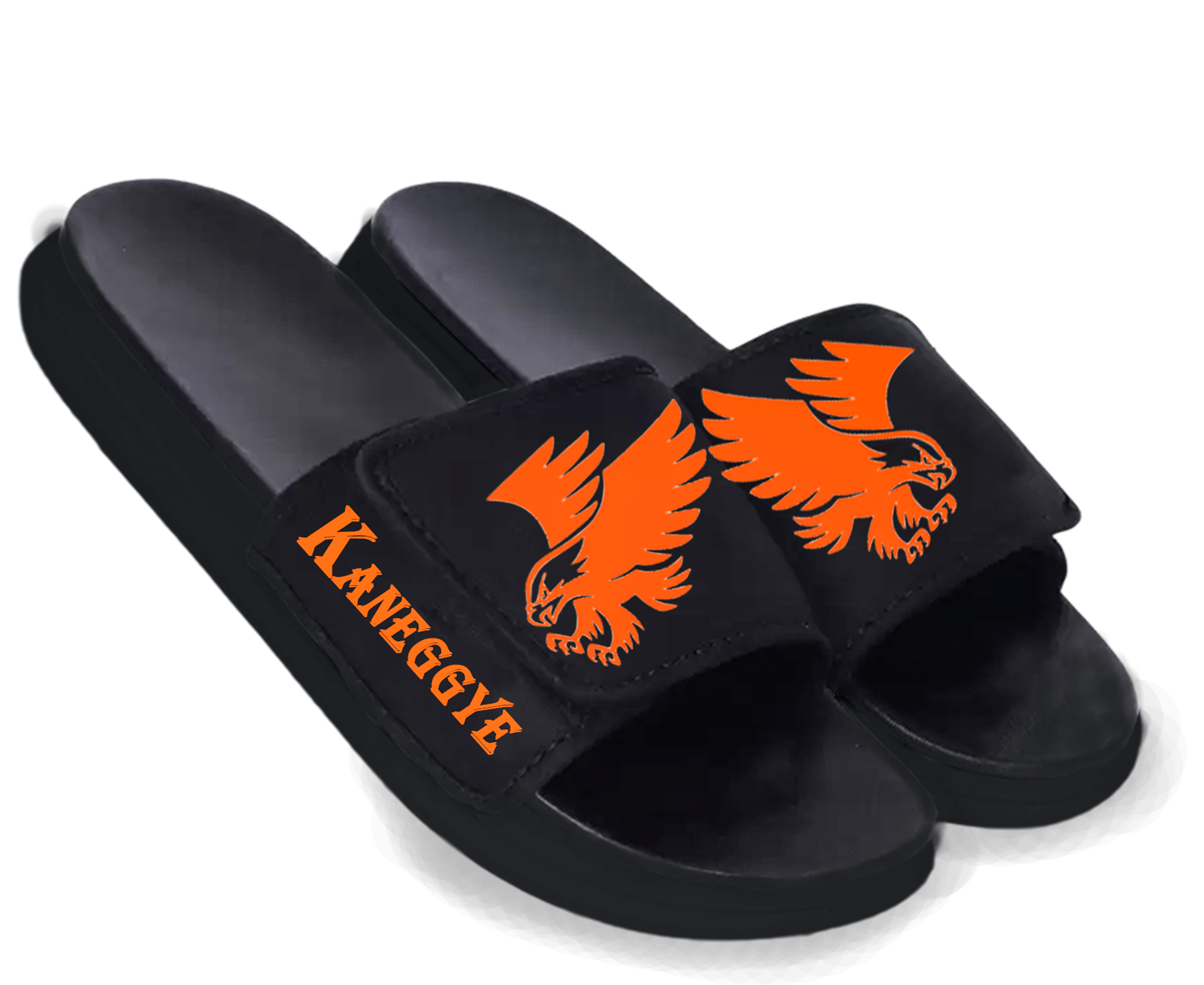     			Kzaara Black Men's Slide Flip Flop