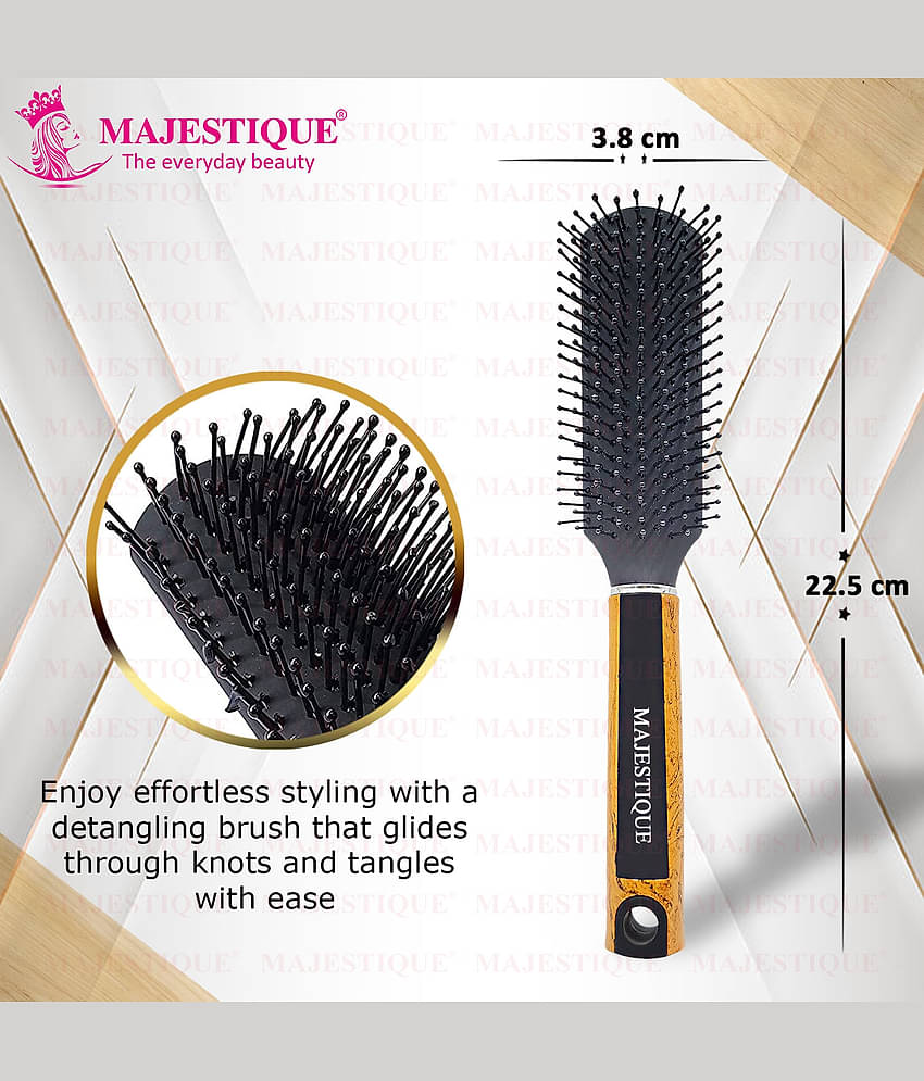 Majestique 8 Row Flat Series Hair Brush - Bio-Friendly -Ultra-Soft Tipped Nylon - Color May Vary