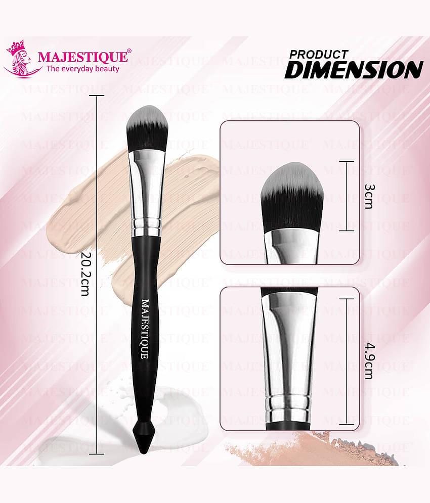 Majestique Professional Makeup Foundation Brush Blending Tool for Face Makeup for Women and Men