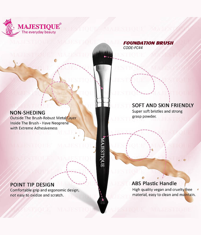 Majestique Professional Makeup Foundation Brush Blending Tool for Face Makeup for Women and Men