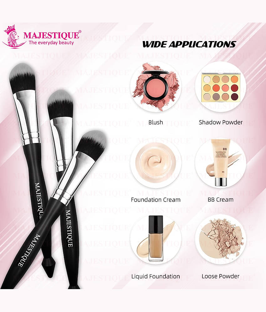 Majestique Professional Makeup Foundation Brush Blending Tool for Face Makeup for Women and Men
