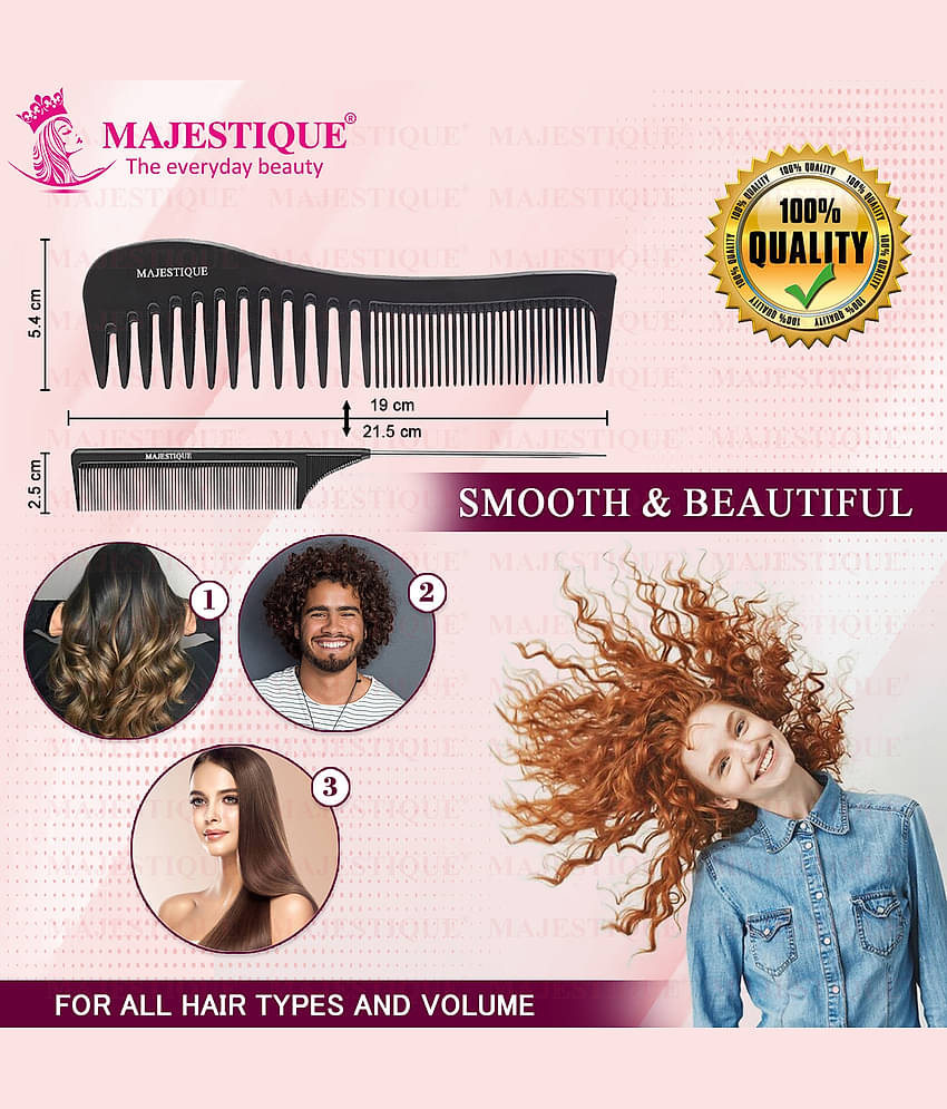 Majestique Purple Series Style Enhancer Hair Brush for Shaping & Defining for women and Men - 4Pcs