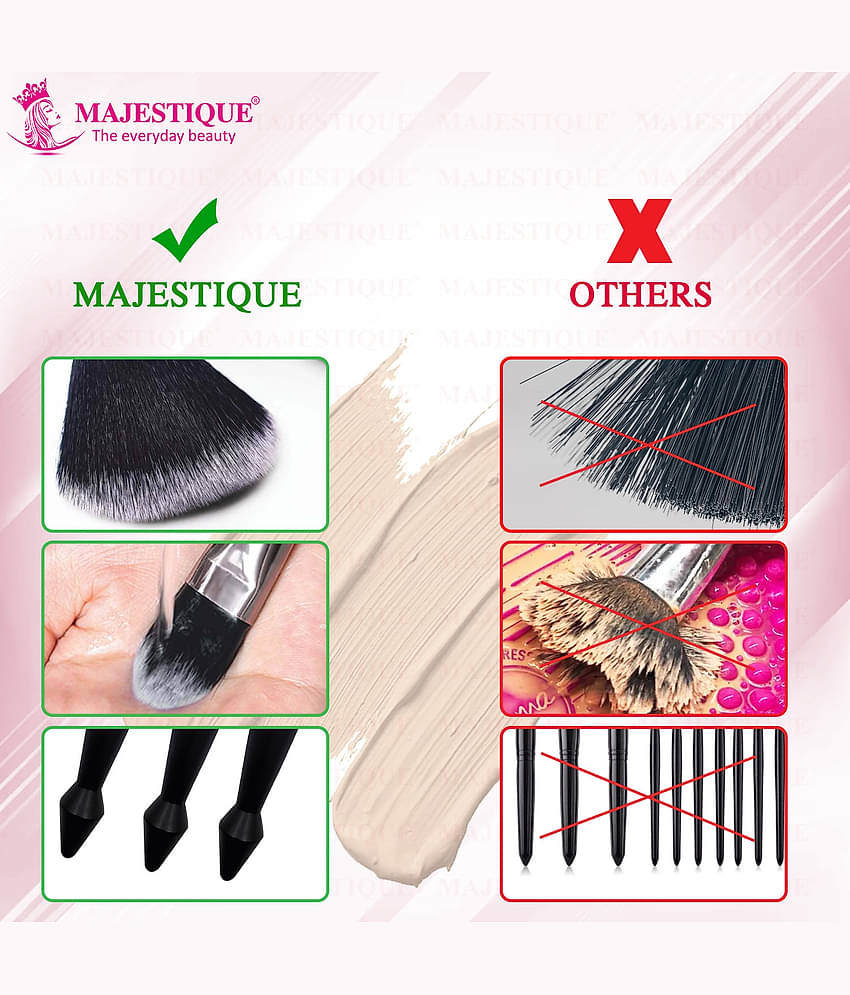 Majestique Professional Powder Brush Eye shadow Eyebrow Eyeliner Blending Brush For Women Pack of 1
