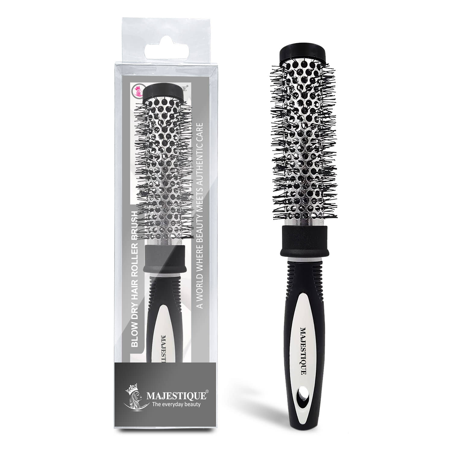 Majestique Professional Blow Dryer Brush for Blow Drying Roller Brush for Men and Women - 1 Pcs