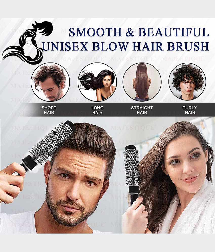 Majestique Professional Blow Dryer Brush for Blow Drying Roller Brush for Men and Women - 1 Pcs