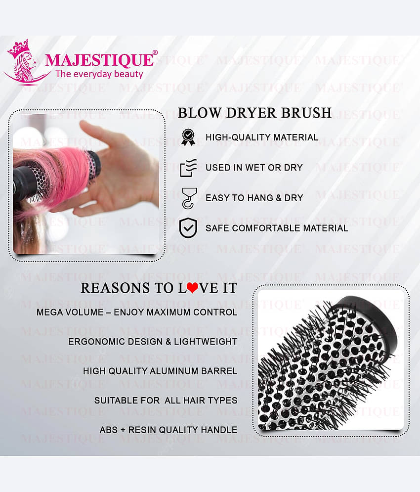 Majestique Professional Blow Dryer Brush for Blow Drying Roller Brush for Men and Women - 1 Pcs