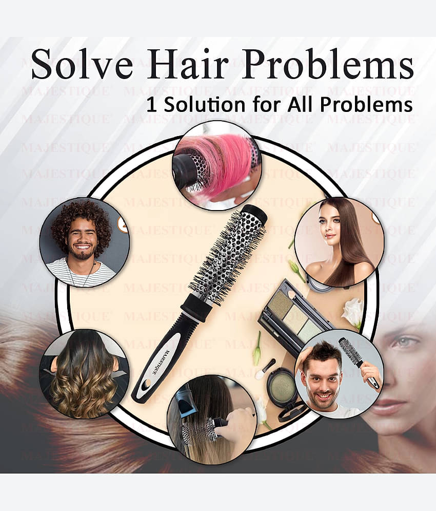 Majestique Professional Blow Dryer Brush for Blow Drying Roller Brush for Men and Women - 1 Pcs