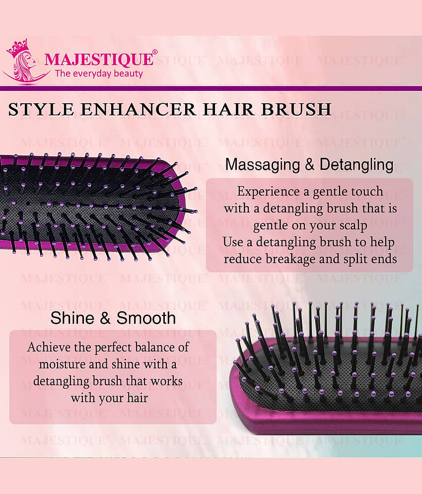 Majestique Purple Series Style Enhancer Hair Brush for Shaping & Defining for women and Men