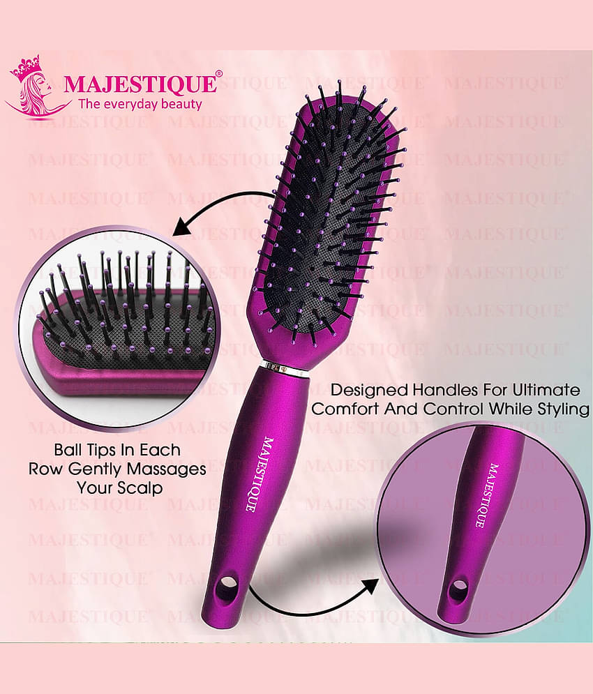 Majestique Purple Series Style Enhancer Hair Brush for Shaping & Defining for women and Men