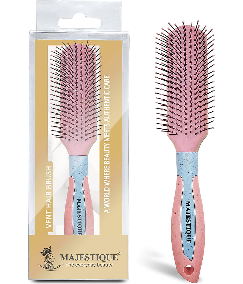 Majestique Professional Nylon Bristle All-Purpose Hair Brush for Everyday Brushing for Women, Men