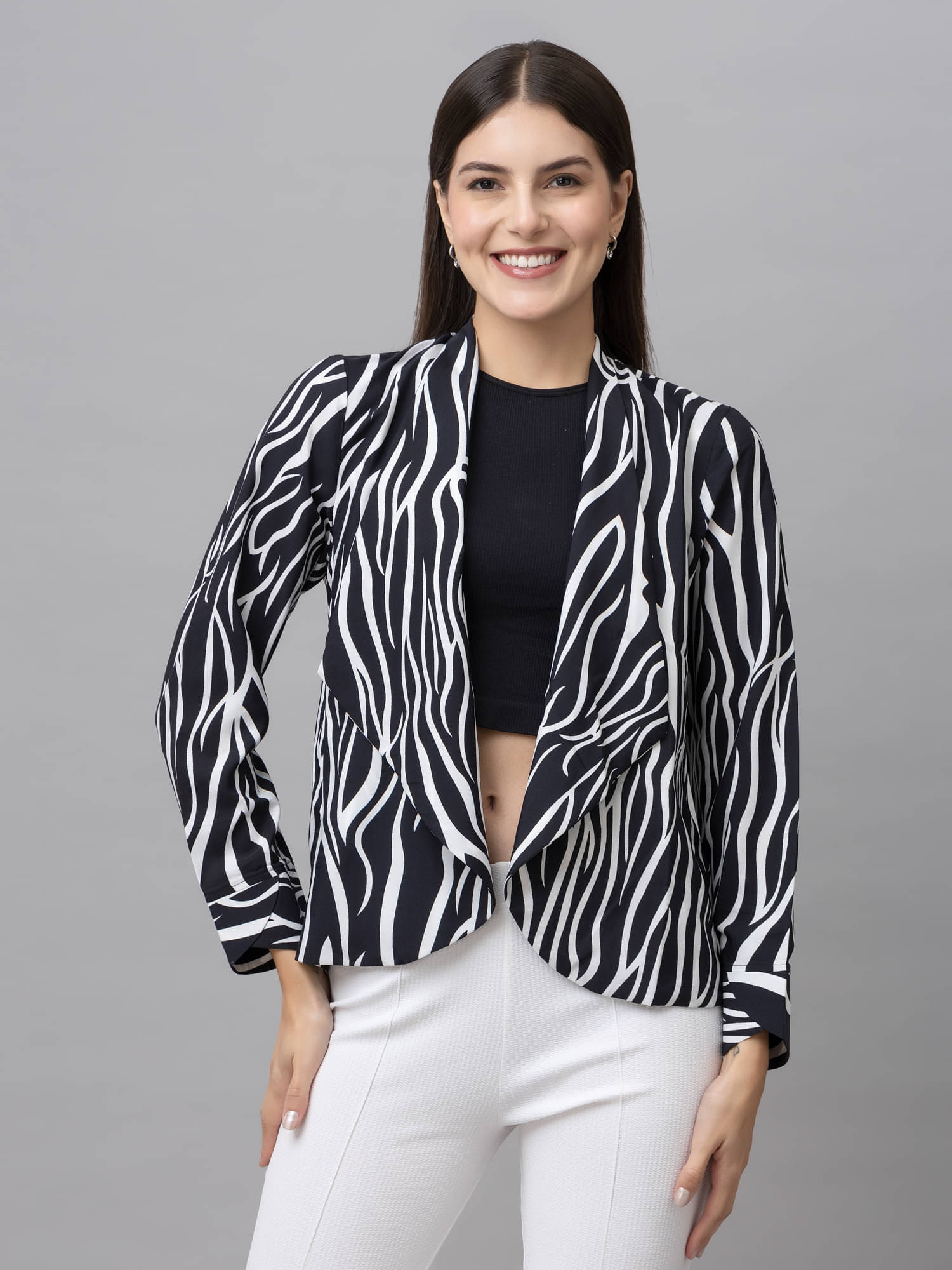     			Purys Polyester Blend Women's Shrugs - White ( )