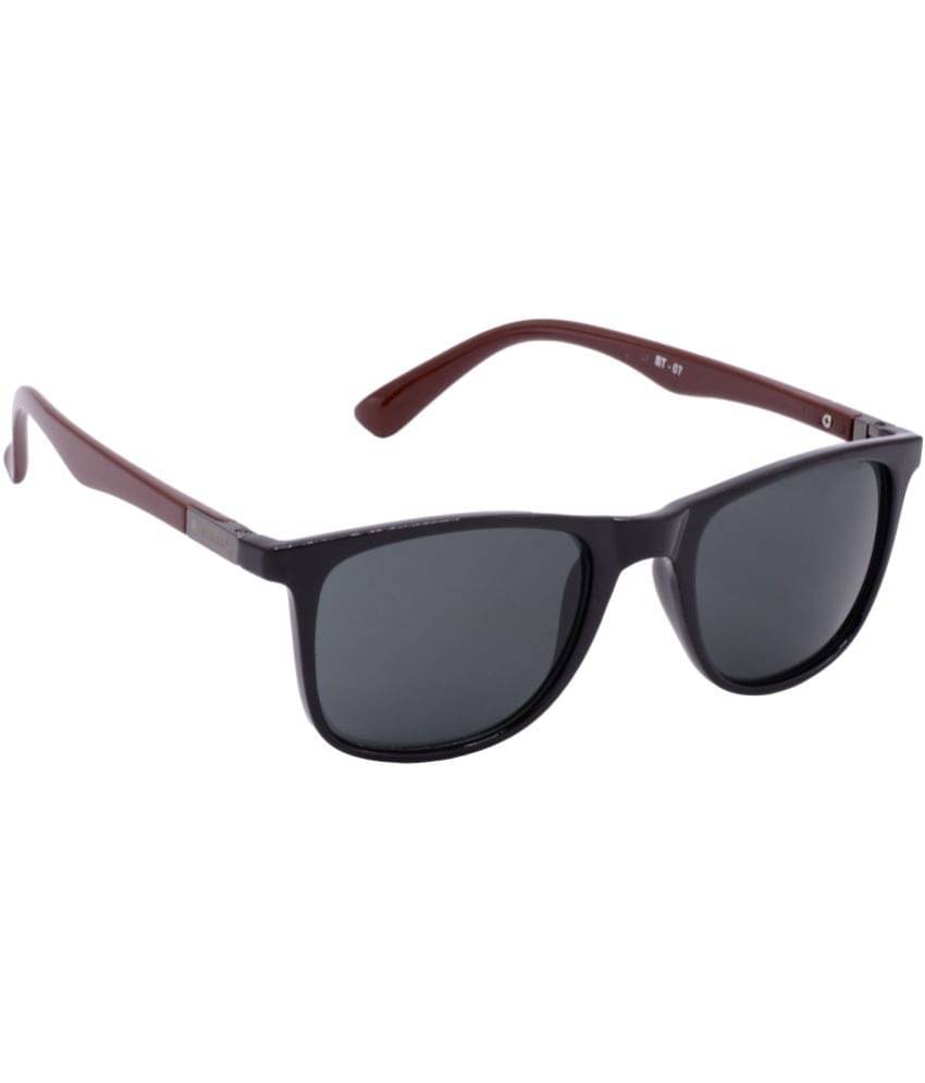 RED LEAF Black Rectangular Sunglasses ( Pack of 1 ) RED LEAF Black Rectangular Sunglasses ( Pack of 1 )