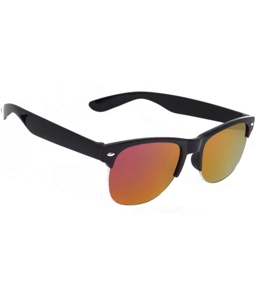     			RED LEAF Black Rectangular Sunglasses ( Pack of 1 )