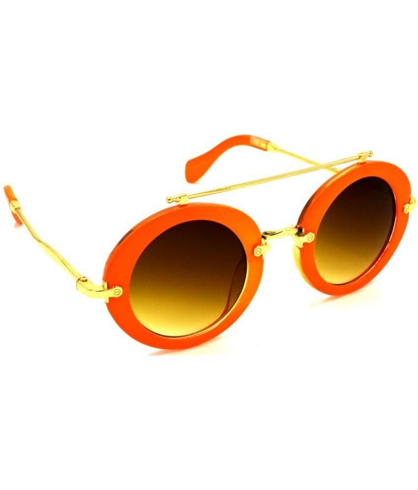 RED LEAF Orange Round Sunglasses ( Pack of 1 ) RED LEAF Orange Round Sunglasses ( Pack of 1 )