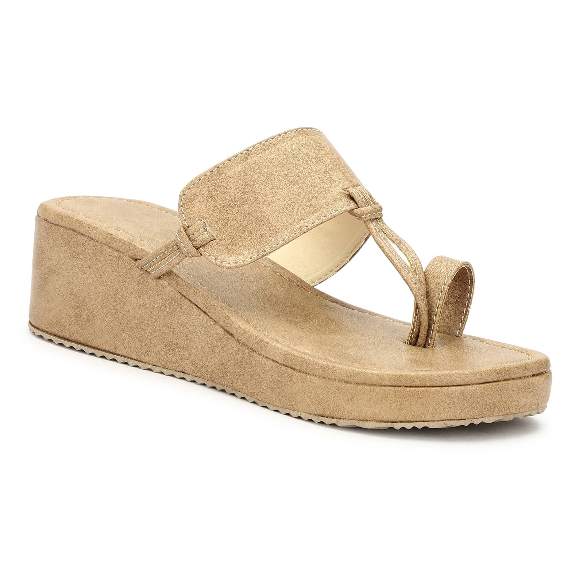     			Rimezs Beige Women's Slip On Heels