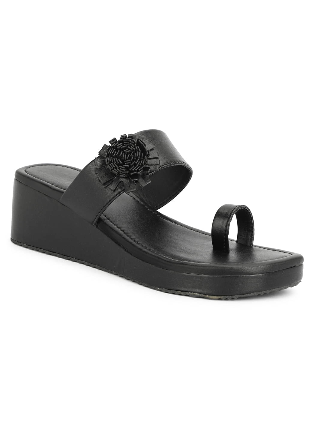     			Rimezs Black Women's Slip On Heels
