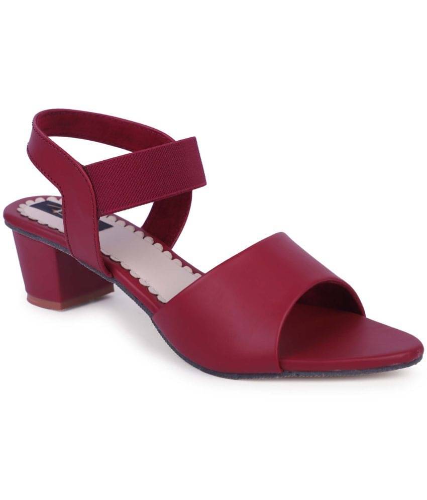     			Rimezs Maroon Women's Sandal Heels