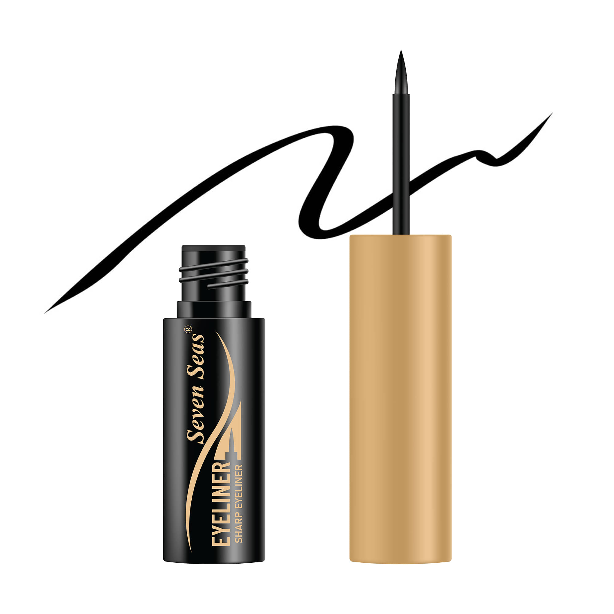     			Seven Seas Water Proof | Sharp | Black Eye Liner