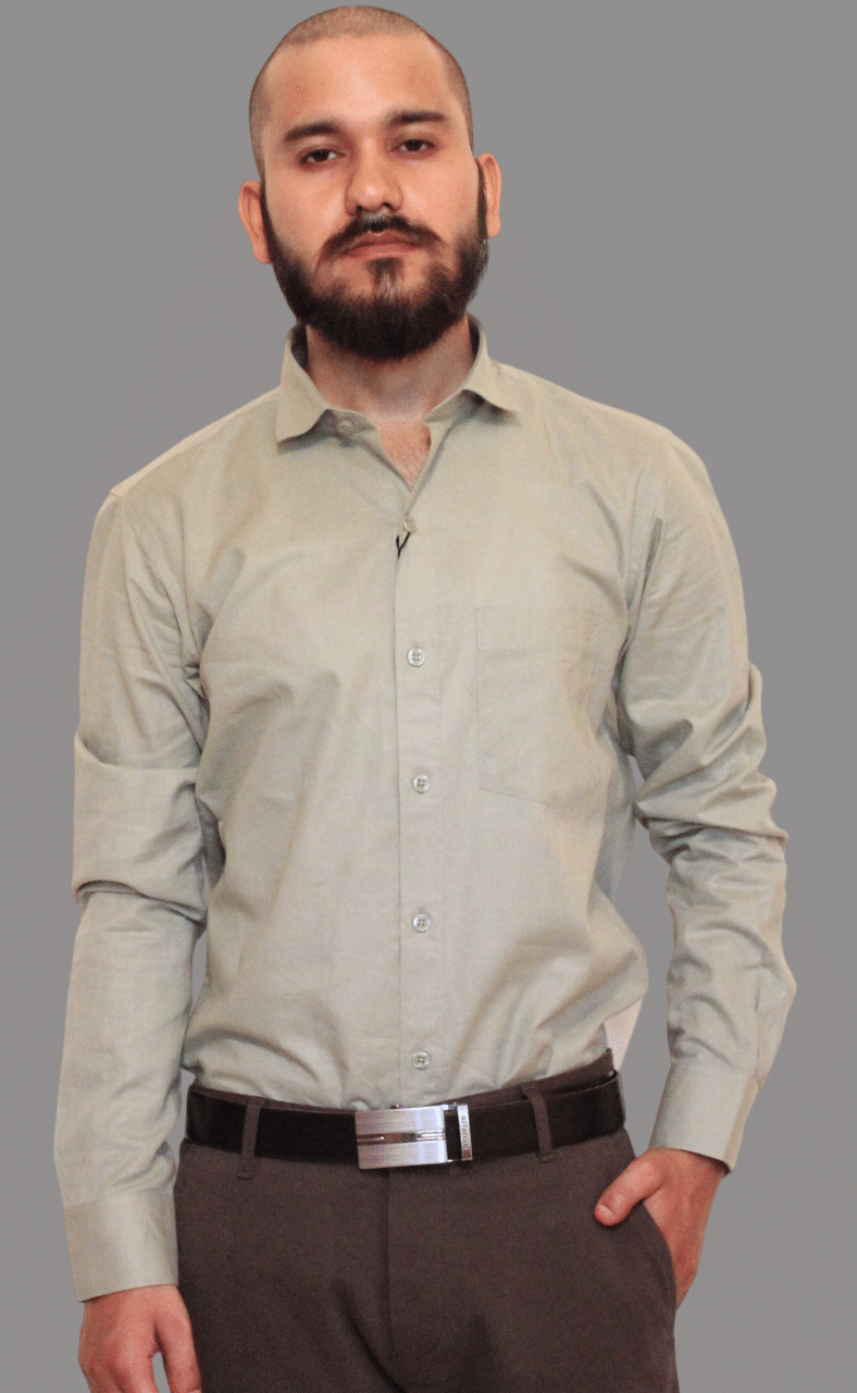     			Shubh paridhaan Cotton Blend Regular Fit Solids Full Sleeves Men's Casual Shirt - Green ( Pack of 1 )