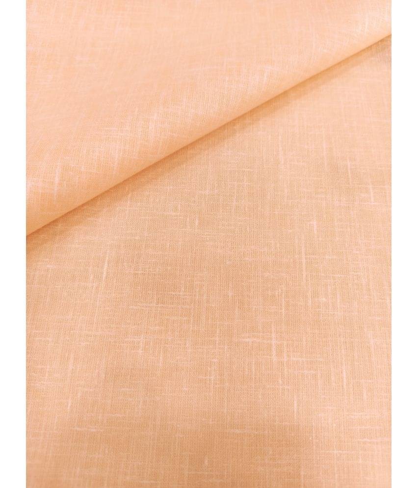Siyaram Peach Cotton Men's Unstitched Shirt Piece ( Pack of 1 ) Siyaram Peach Cotton Men's Unstitched Shirt Piece ( Pack of 1 )