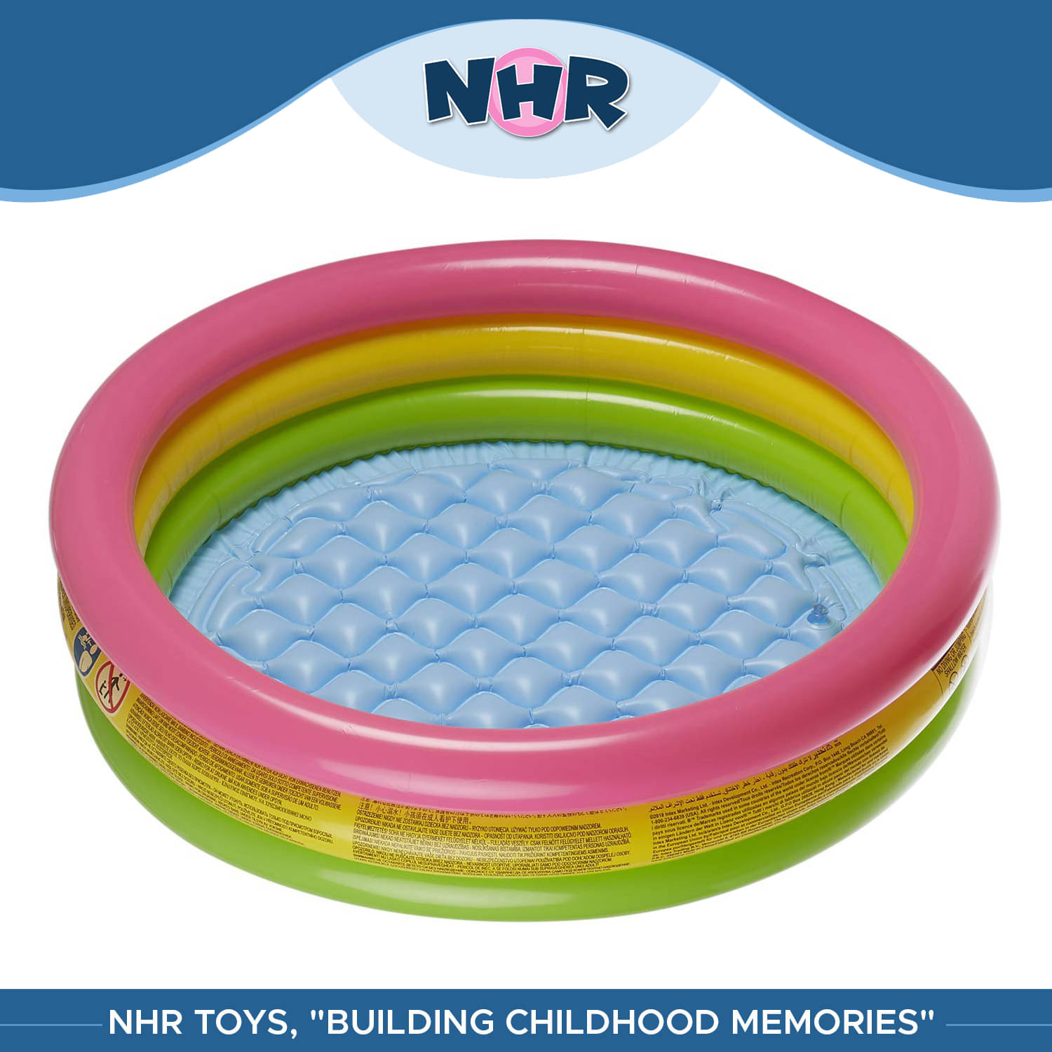 Tricolor Inflatable NHR Bath Tub Pool for Kids | 2 Feet Inflatable Swimming Pool (Multicolor) Tricolor Inflatable NHR Bath Tub Pool for Kids | 2 Feet Inflatable Swimming Pool (Multicolor)
