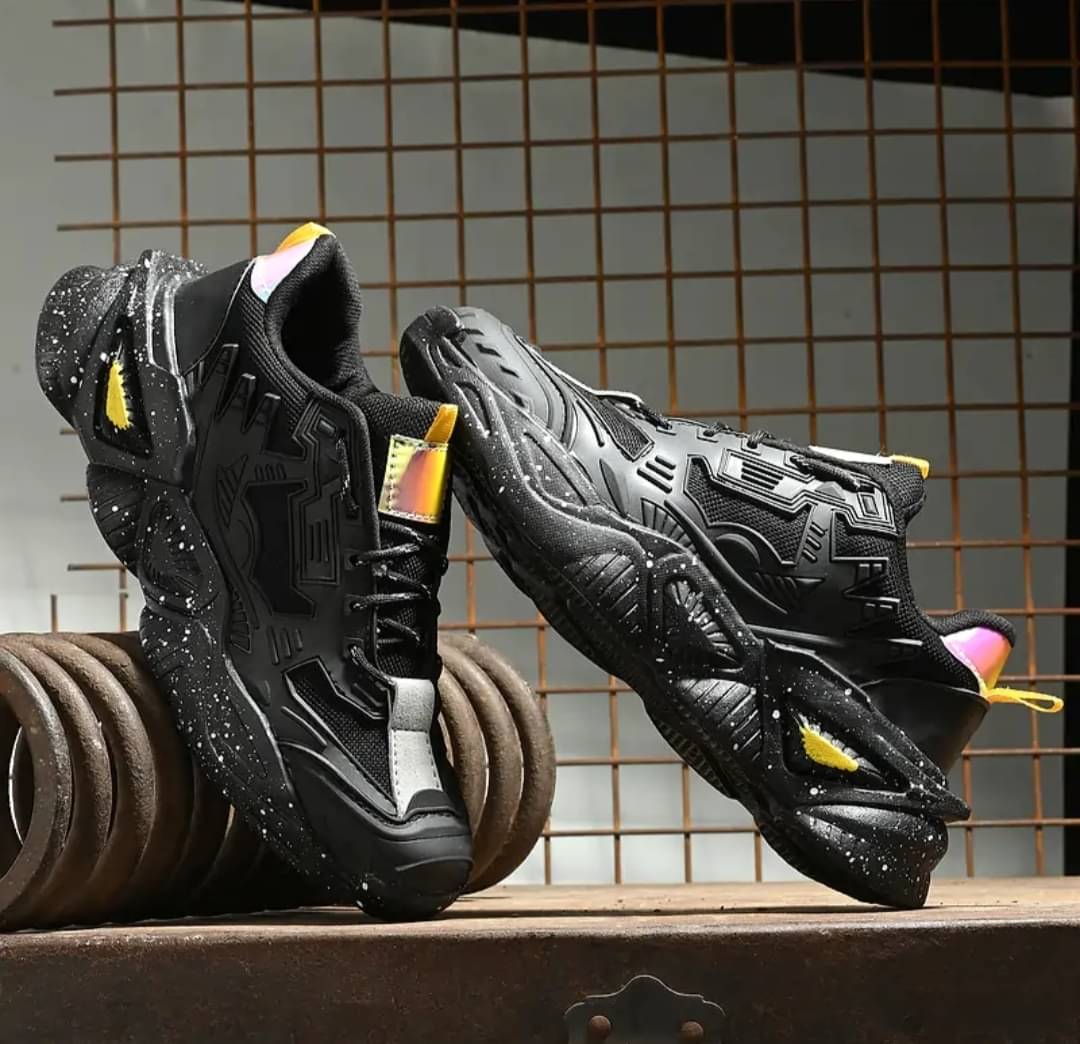 Xtoon Black Men's Outdoor Shoes Xtoon Black Men's Outdoor Shoes