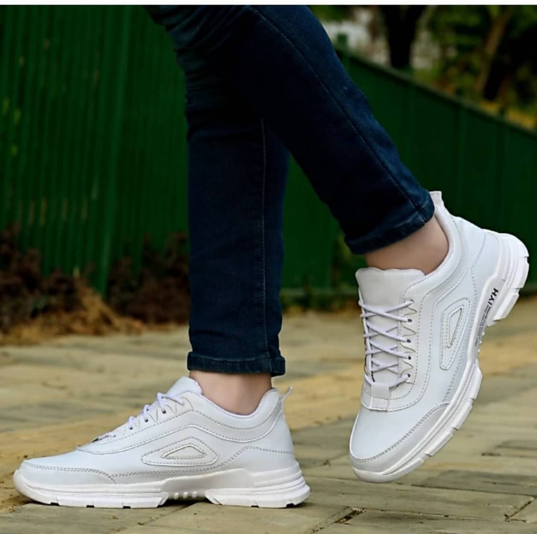     			Xtoon White Men's Outdoor Shoes