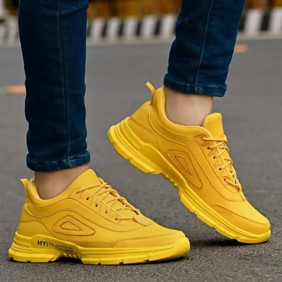     			Xtoon Yellow Men's Outdoor Shoes