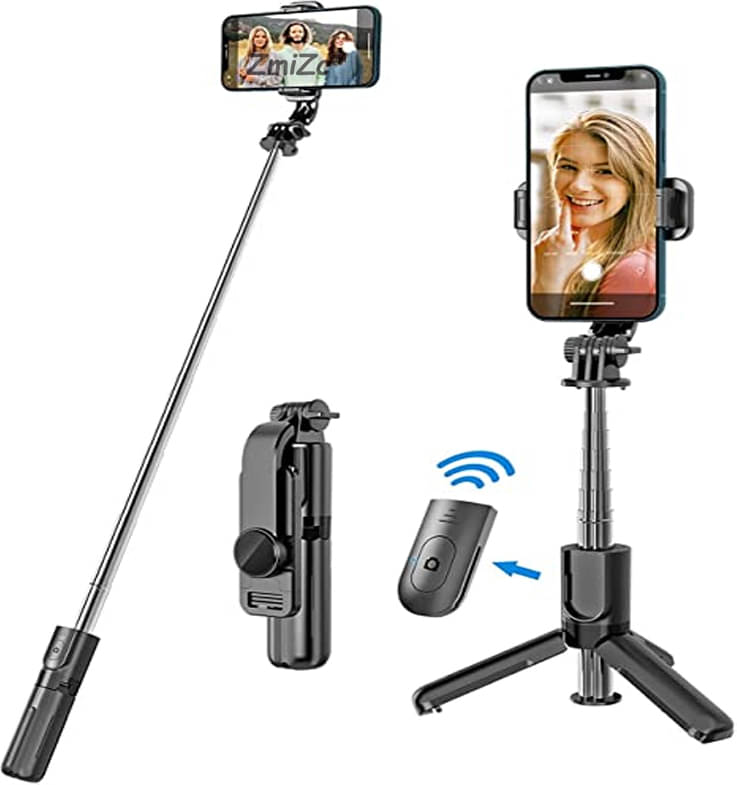     			ZmiZc Bluetooth Selfie Stick ( Black )