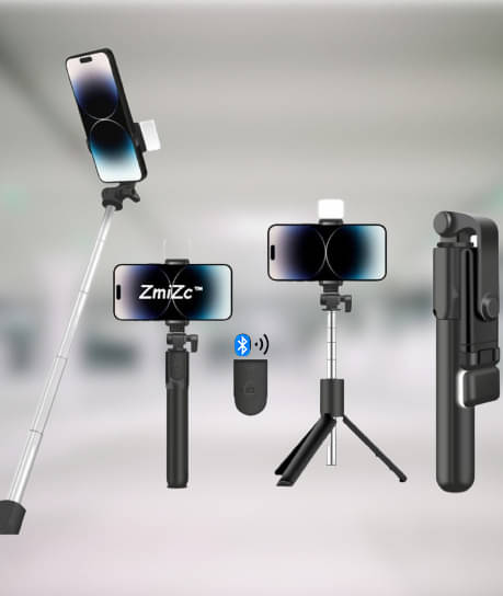     			ZmiZc Bluetooth Selfie Stick ( Black )