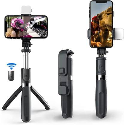     			ZmiZc Bluetooth Selfie Stick ( Black )