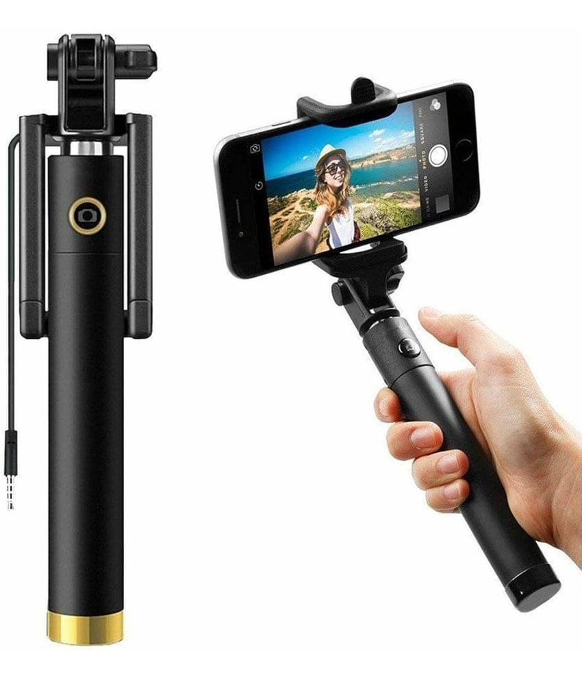     			ZmiZc Bluetooth Selfie Stick ( Black )