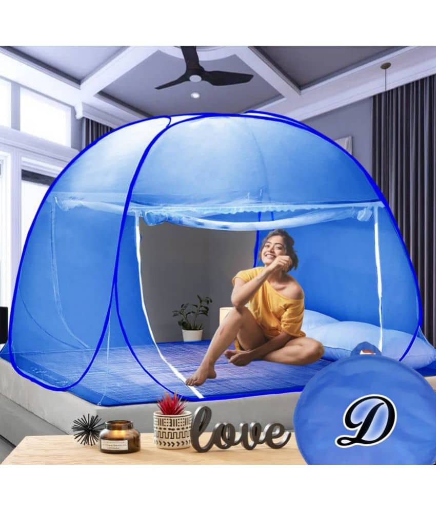 didhiti - White Polycotton Foldable Mosquito Net, Machardani ( Pack of 1 )