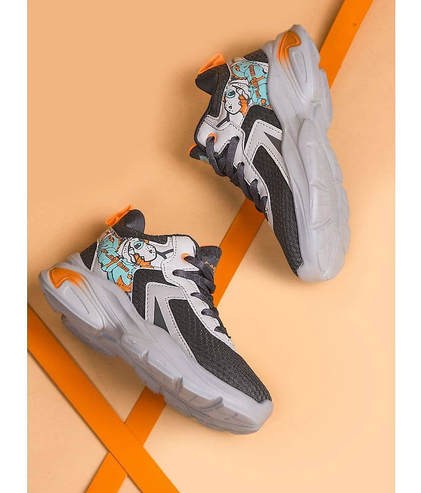 Abros Dark Grey Boy's Sports Shoes Pair