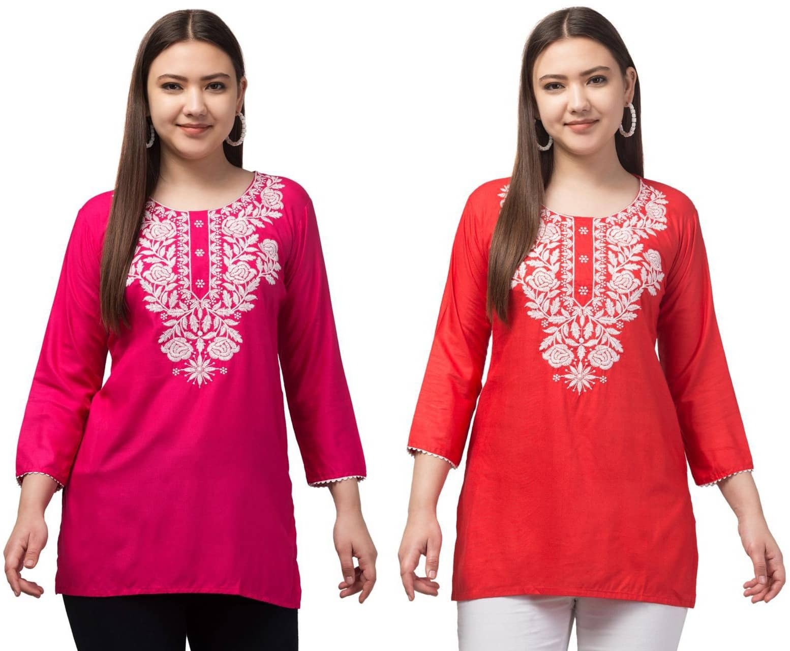 Rayon Short Kurti For Women (Pack of 2) - Kurtis, Tunics | Buy online on ZillyBuy