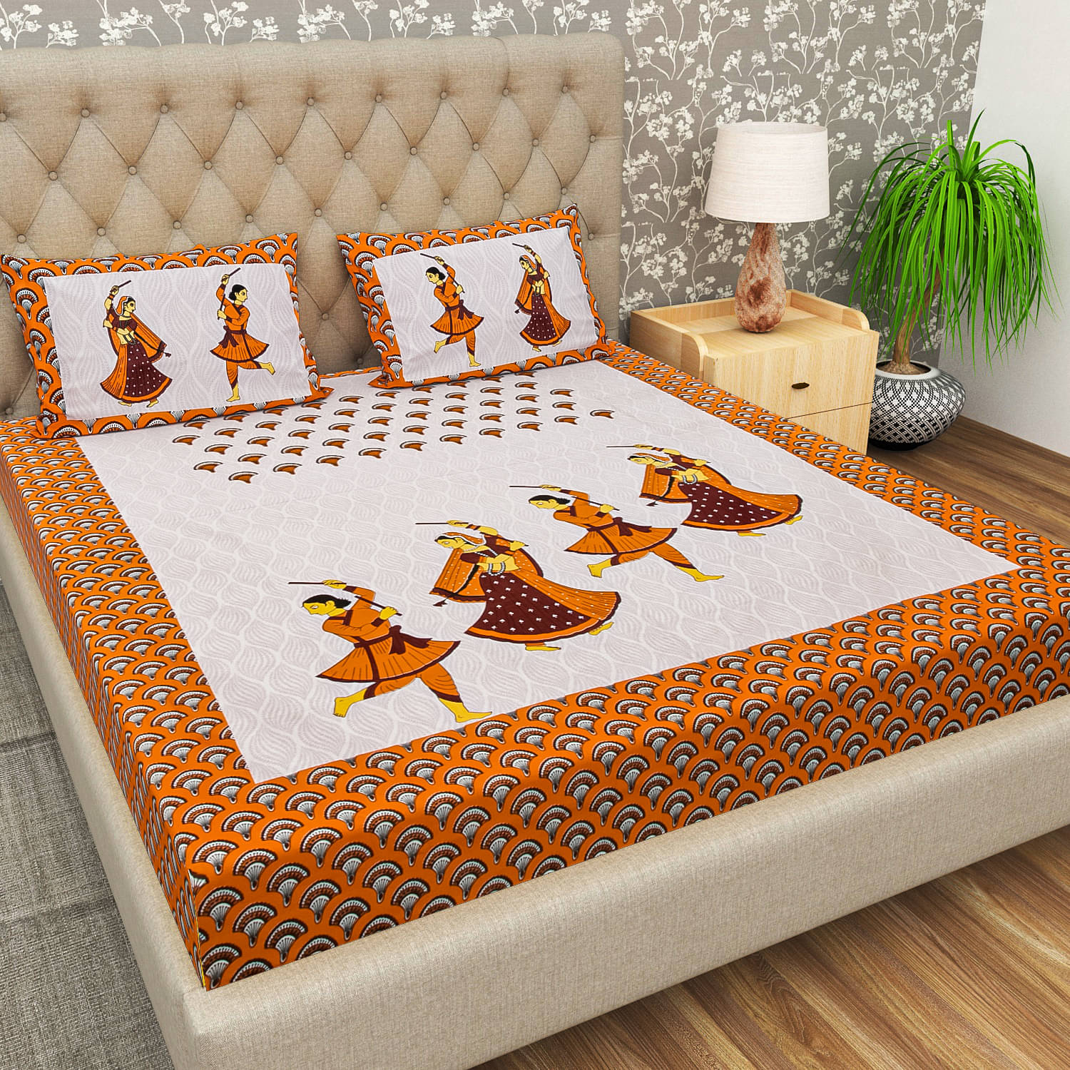 Cosito Cotton 1 Double Bedsheet with 2 Pillow Covers ( Brown ) Cosito Cotton 1 Double Bedsheet with 2 Pillow Covers ( Brown )
