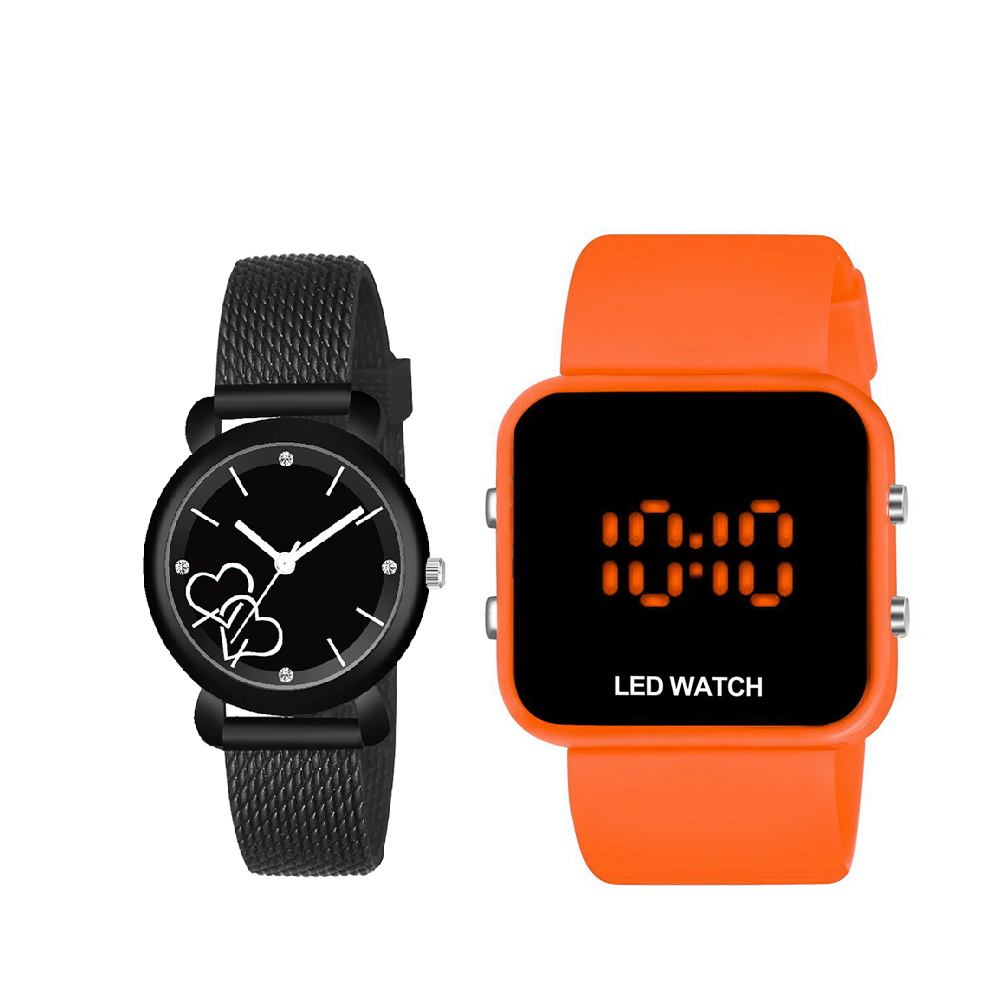 DECLASSE Black Dial Analog-Digital Girls Watch ( Pack Of 2 ) DECLASSE Black Dial Analog-Digital Girls Watch ( Pack Of 2 )
