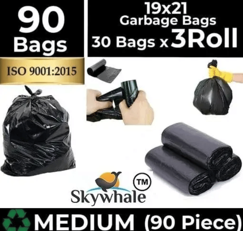 Disposable Black Plastic Garbage Bag