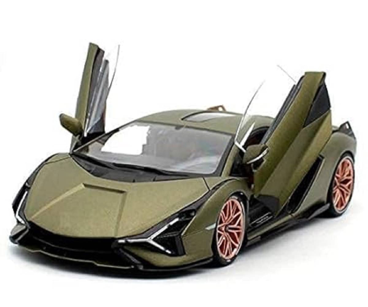     			FEDIFU  Alloy Metal Pull Back Die Cast Car 1:32 Lamborgini Miletry Diecast Metal Pullback Toy Car With Openable Doors & Light, Music Boys Gifts Toys For Kids,Green