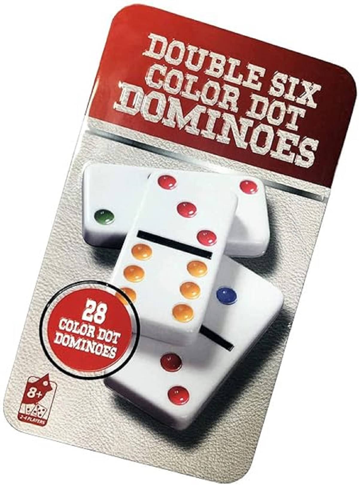     			FEDIFU  Dominoes Block Double 6 Color Game Set - White Dominoes 28 Piece Set Toy in Case Strategy Board Games