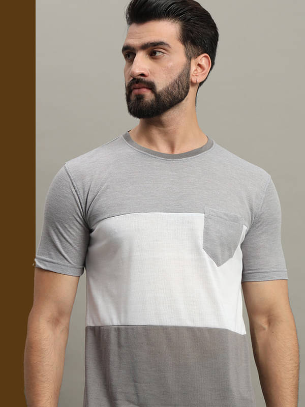 GET GOLF Pack of 1 Cotton Blend Regular Fit Men's T-Shirt ( Grey )     			GET GOLF Pack of 1 Cotton Blend Regular Fit Men's T-Shirt ( Grey )