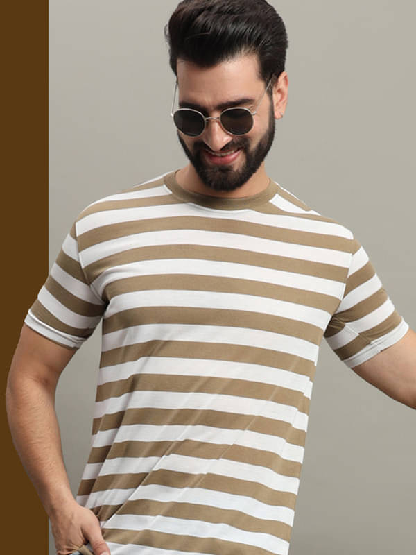 GET GOLF Pack of 1 Cotton Blend Regular Fit Men's T-Shirt ( Coffee ) GET GOLF Pack of 1 Cotton Blend Regular Fit Men's T-Shirt ( Coffee )
